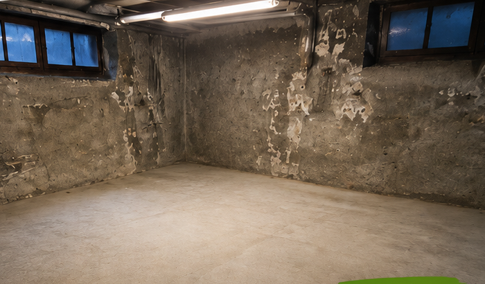 Garage vidé et nettoyé après l'intervention de RIVELIA SERVICES à Belfort